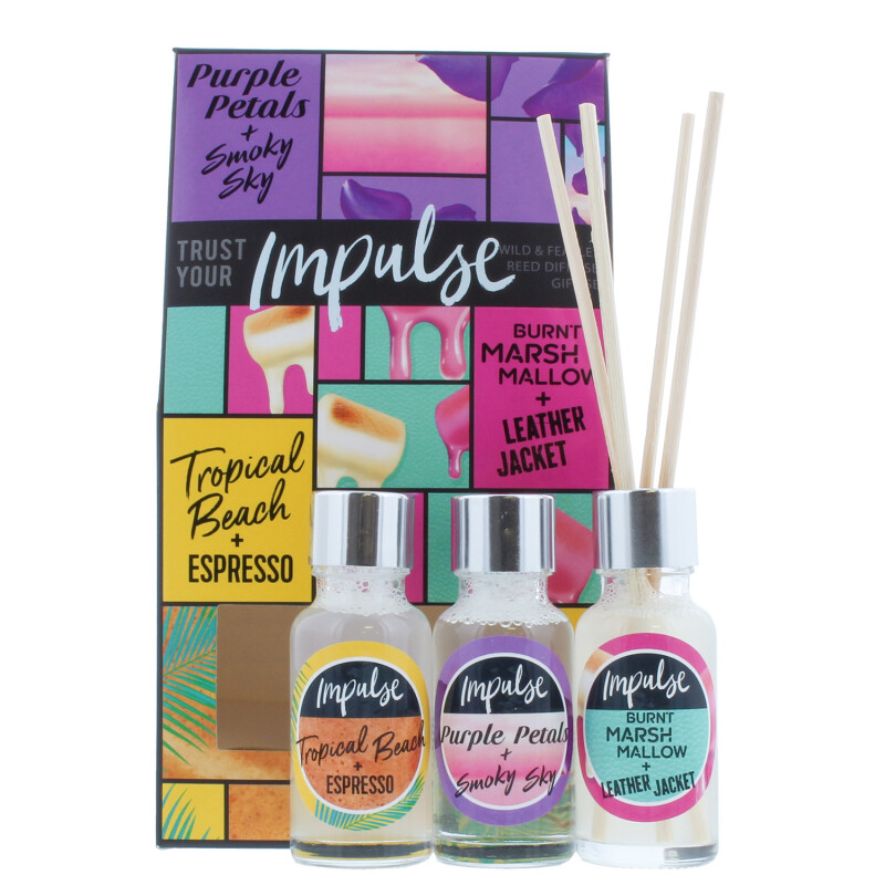 Impulse Wild & Fearless 3 Piece Reed Diffuser Set
