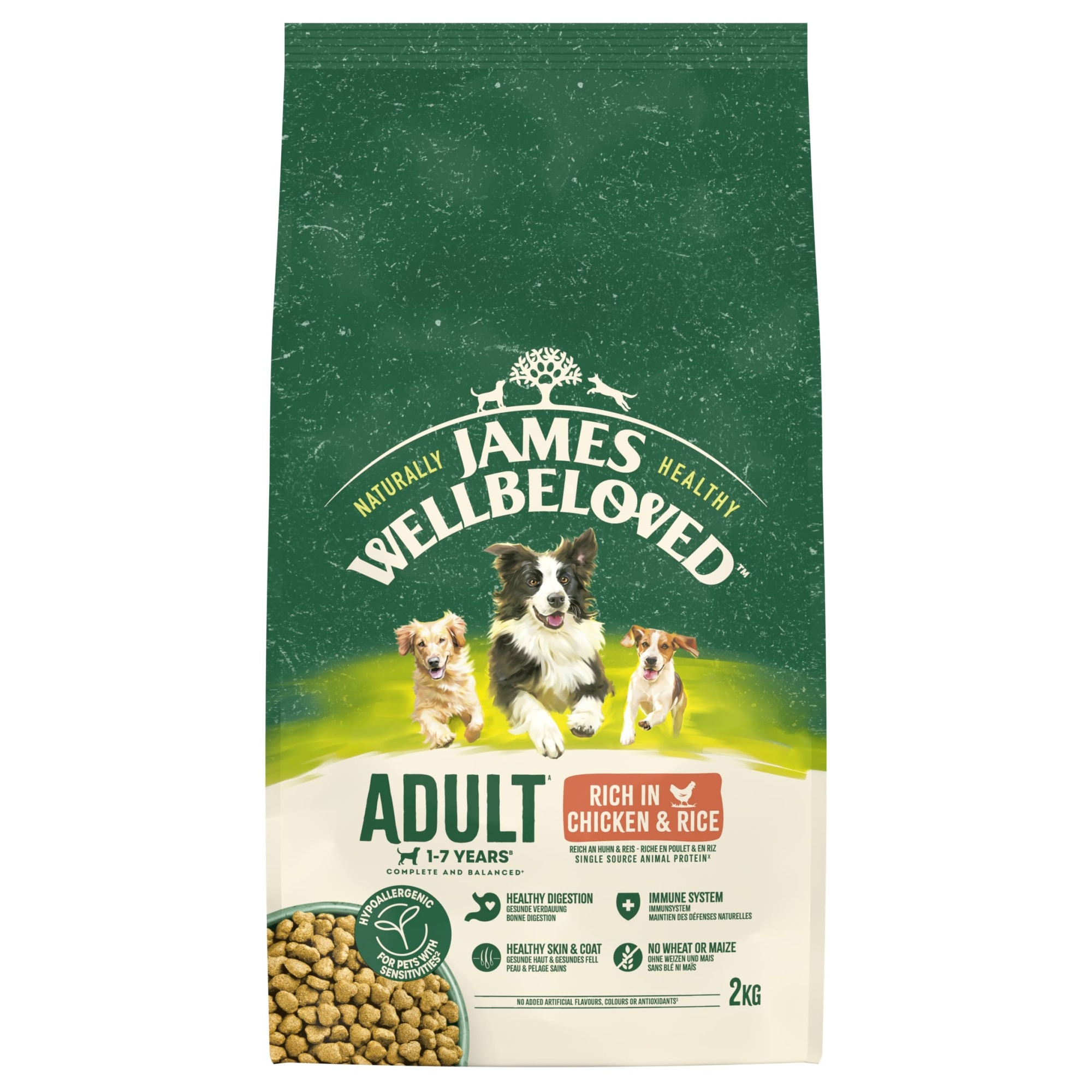 James Wellbeloved Dry Dog Adult Chicken & Rice 2kg