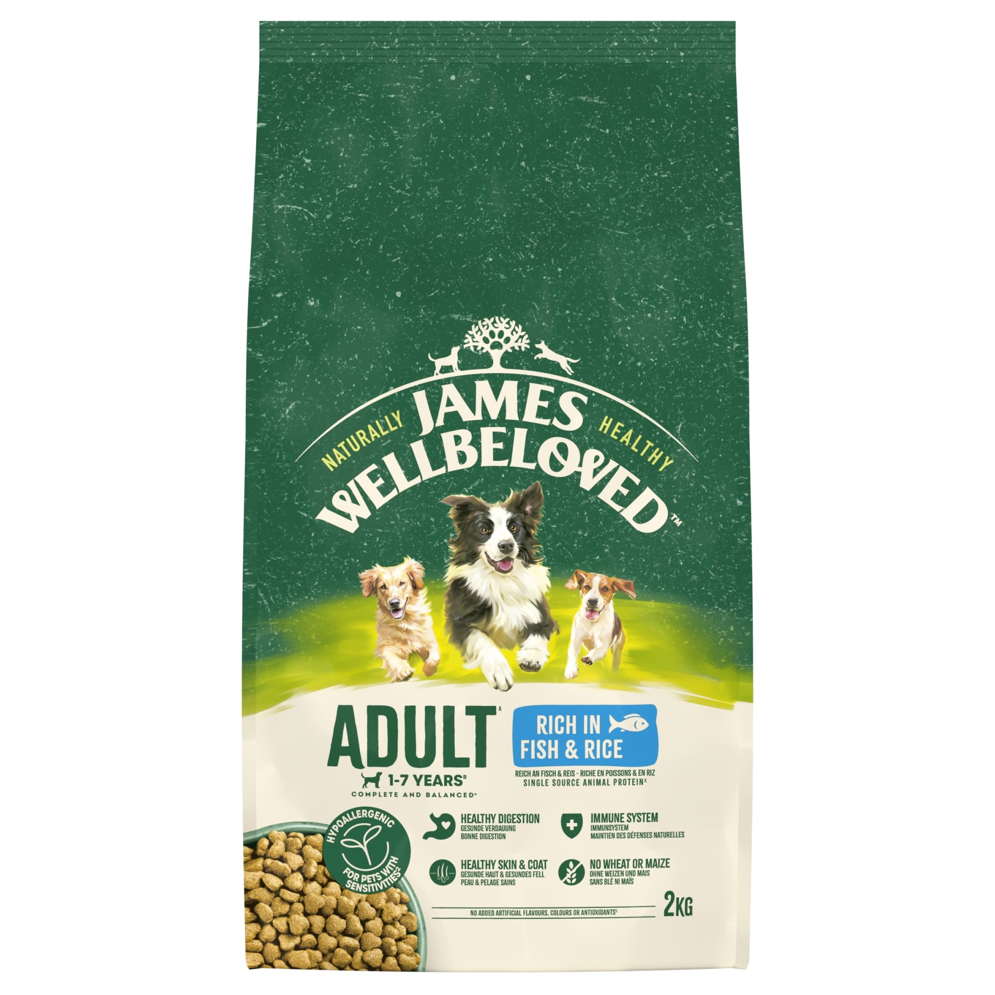James Wellbeloved Dry Dog Adult Fish & Rice 2kg