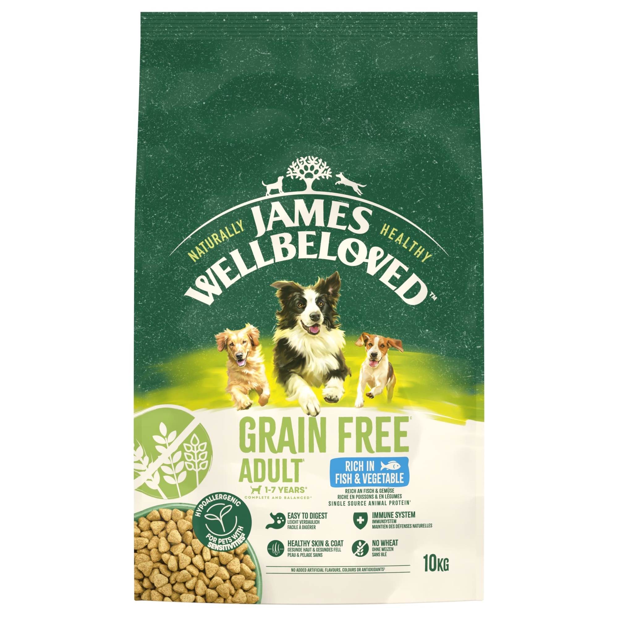James Wellbeloved Dry Dog Grain Free Adult Fish & Veg 10kg
