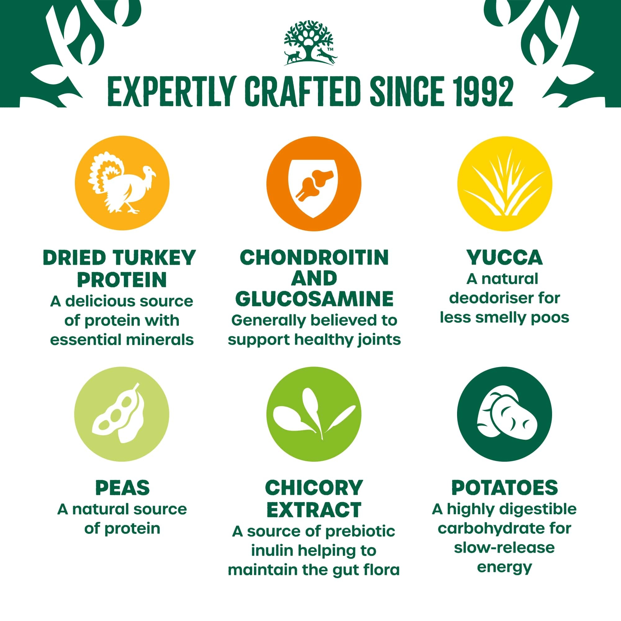 James Wellbeloved Dry Dog Grain Free Senior Turkey & Veg 10kg