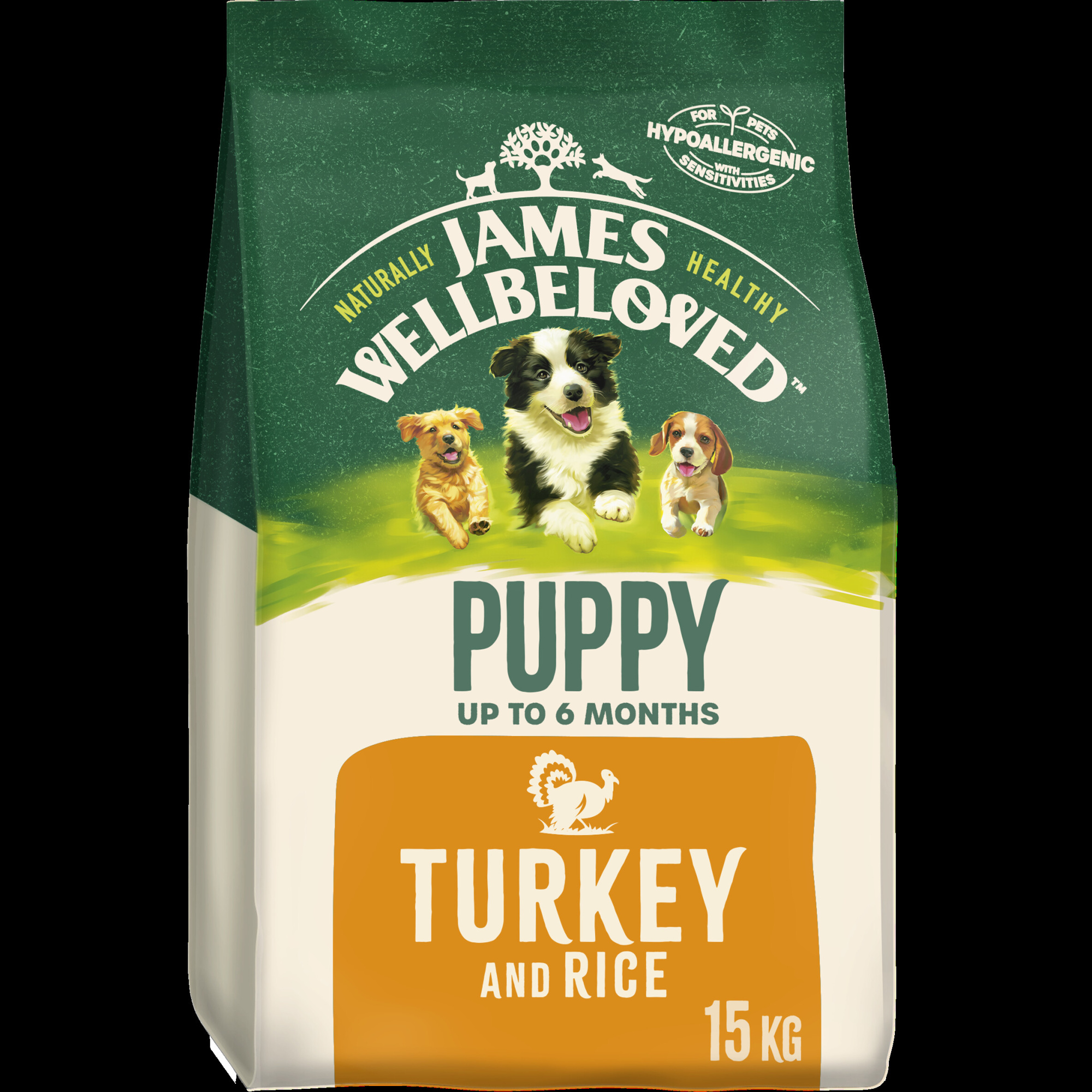 James Wellbeloved Dry Dog Puppy Lamb & Rice 15kg