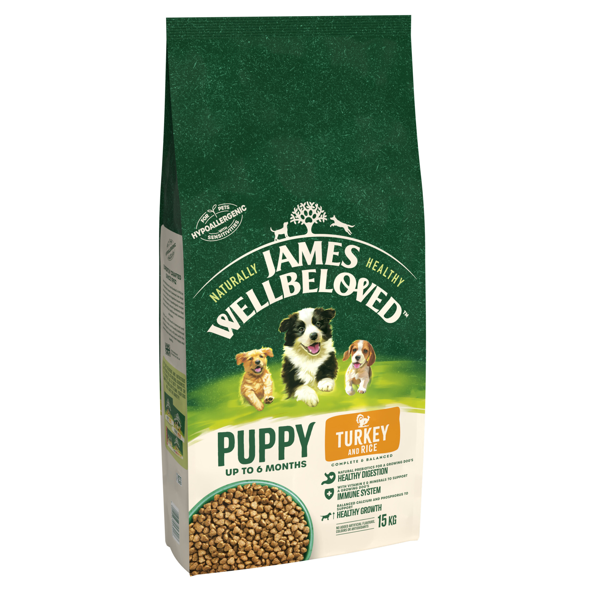 James Wellbeloved Dry Dog Puppy Lamb & Rice 15kg