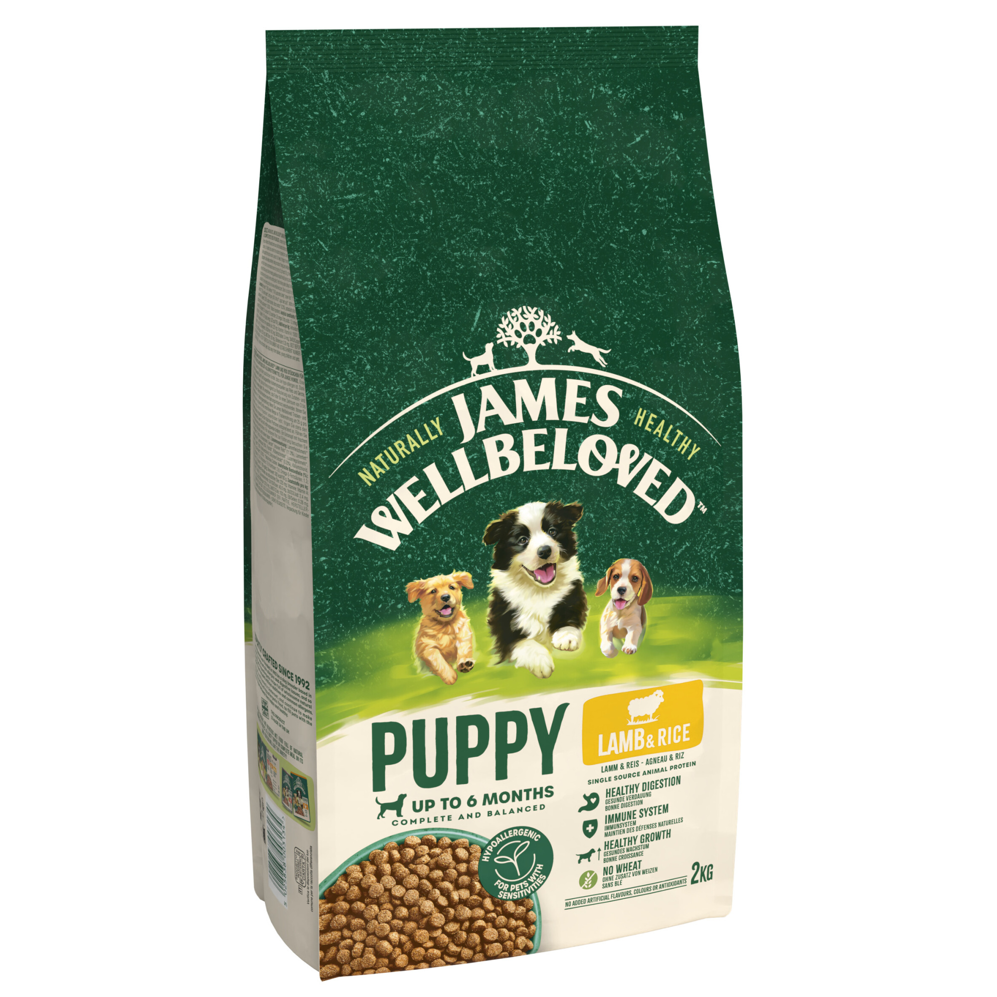 James Wellbeloved Dry Dog Puppy Lamb & Rice 2kg