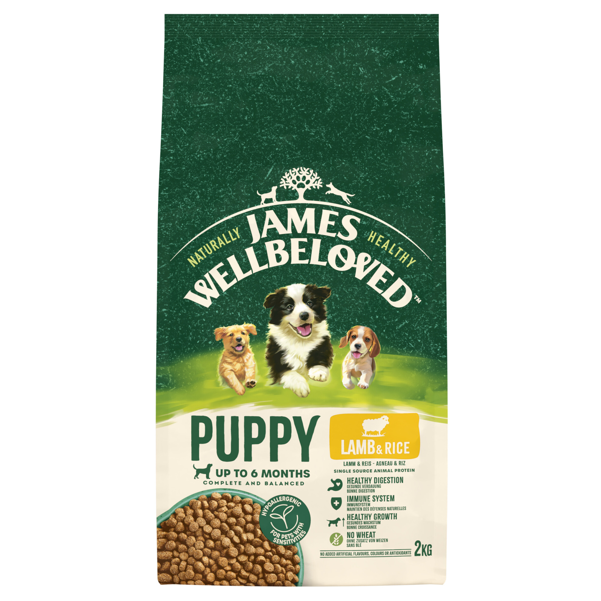 James Wellbeloved Dry Dog Puppy Lamb & Rice 2kg