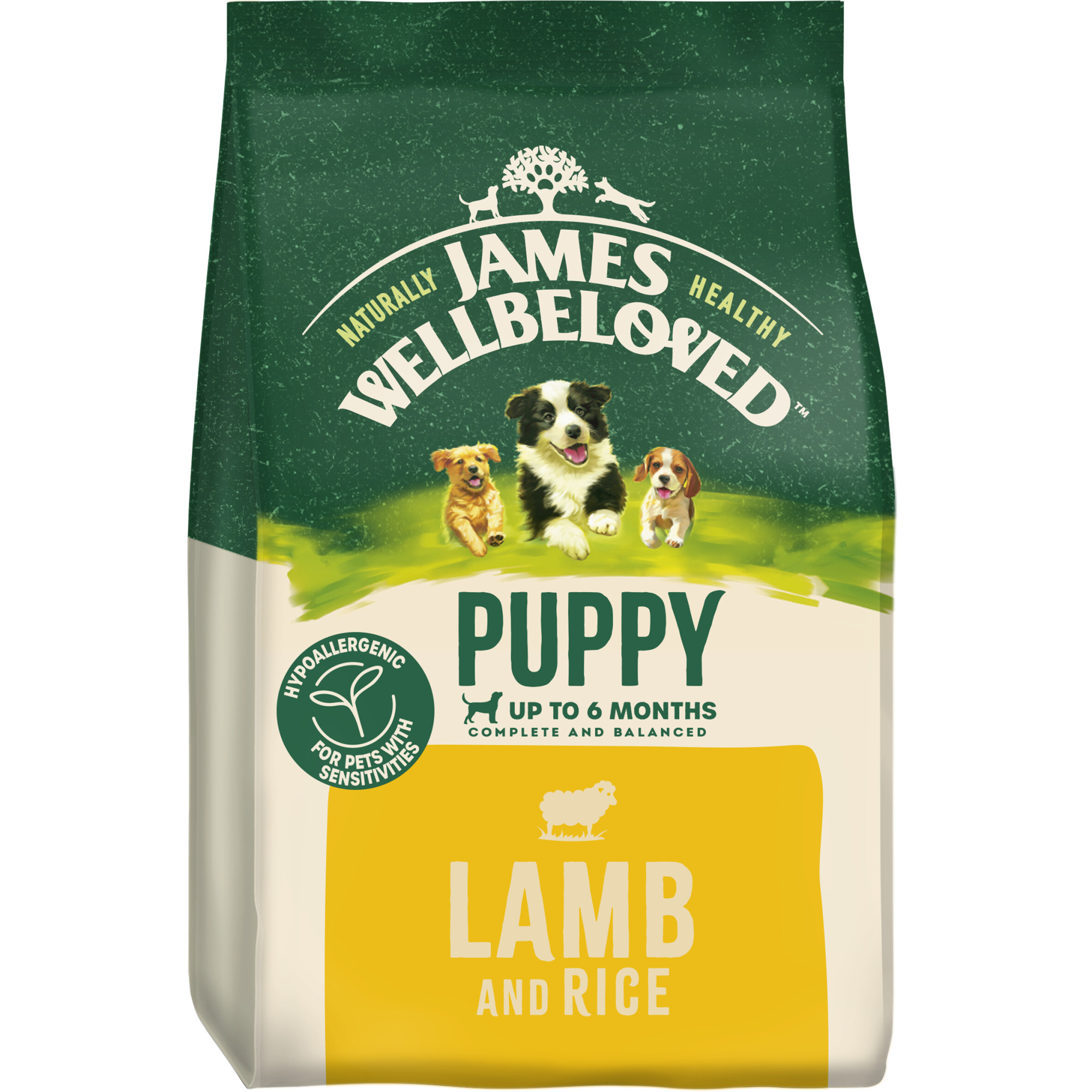 James Wellbeloved Dry Dog Puppy Lamb & Rice 2kg