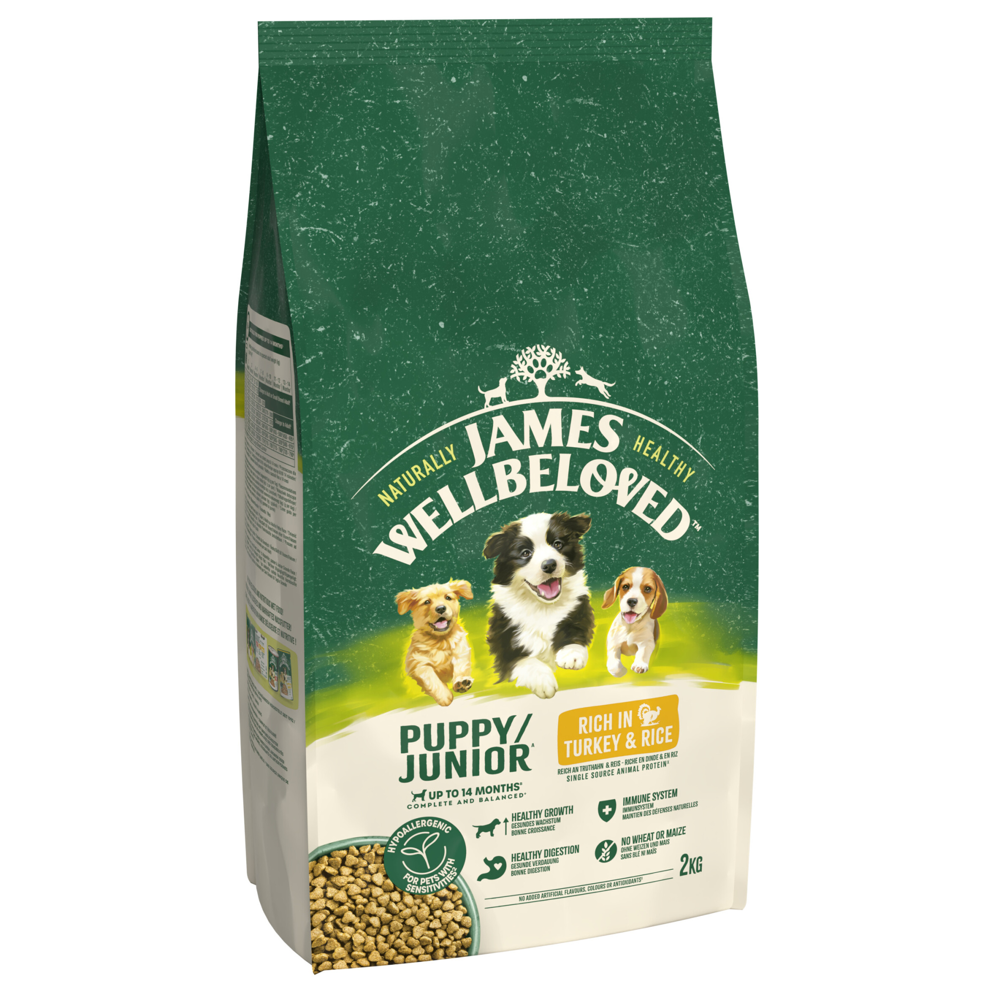 James Wellbeloved Dry Dog Puppy Turkey & Rice 2kg