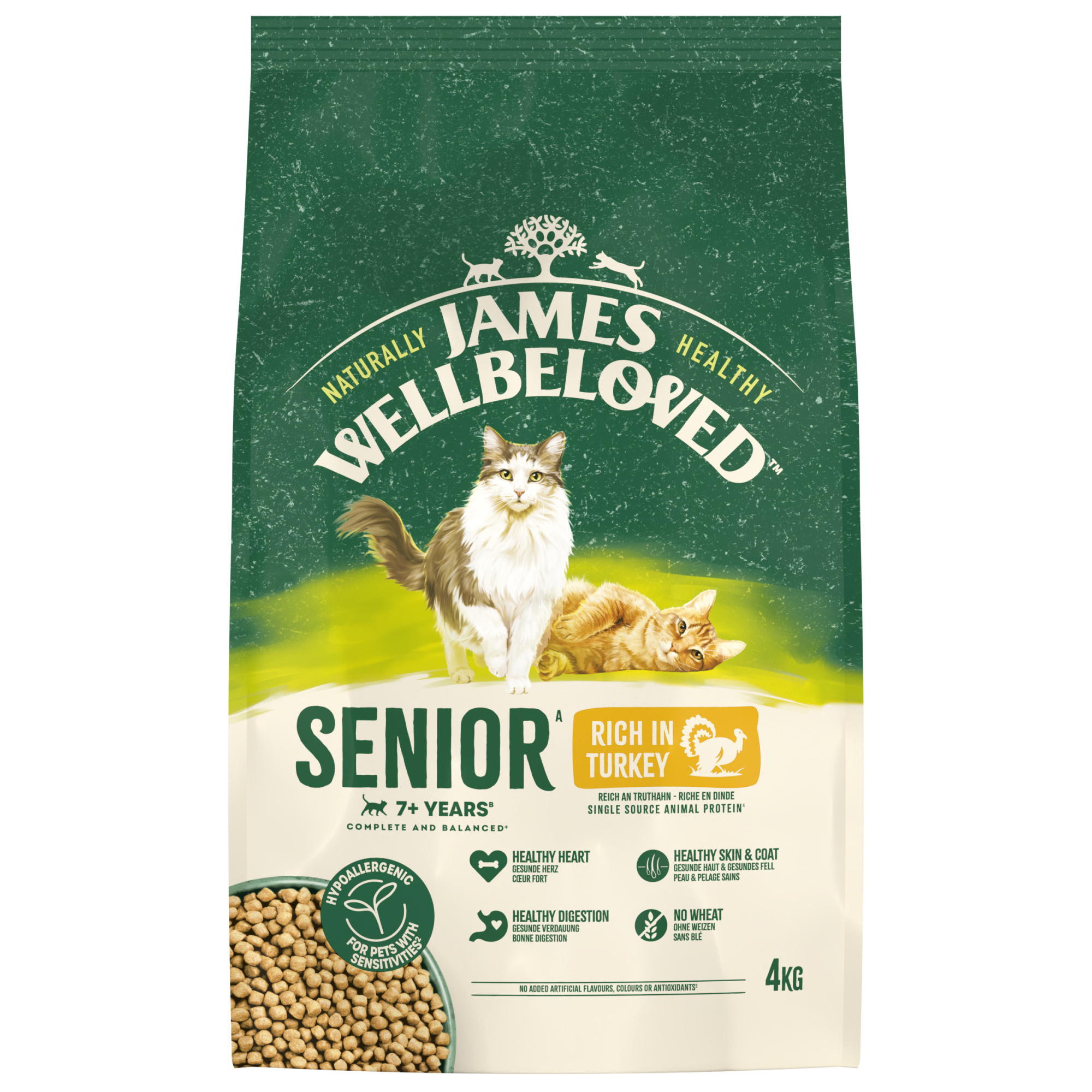 James Wellbeloved Dry Food Cat Senior Turkey 4kg