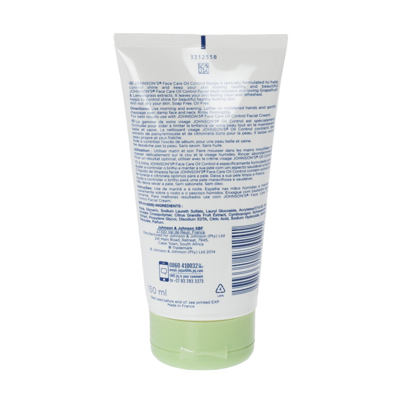 Johnsons Daily Essential Gel Face Wash Normal Skin