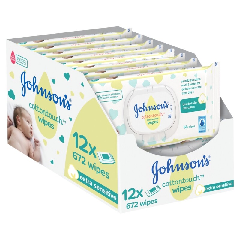 Johnsons Baby Cotton Touch Wipes