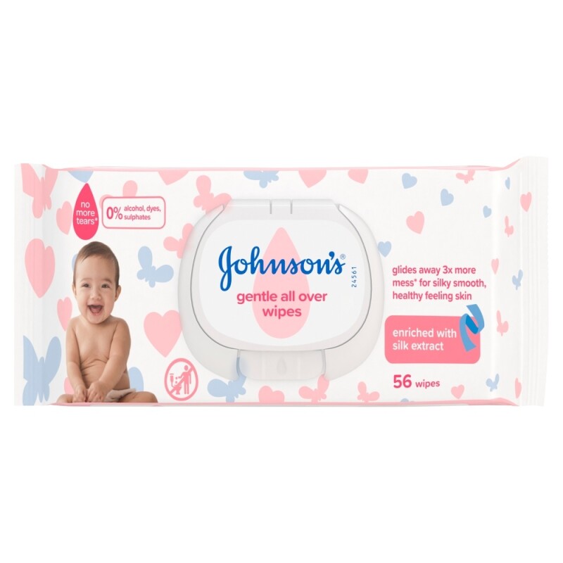 Johnsons Baby Gentle All Over 56 Wipes