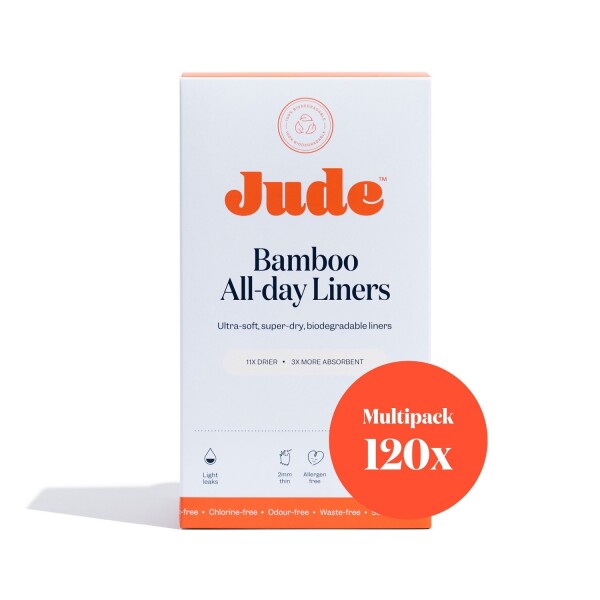 Jude Bamboo All Day Incontinence Liners Multipack