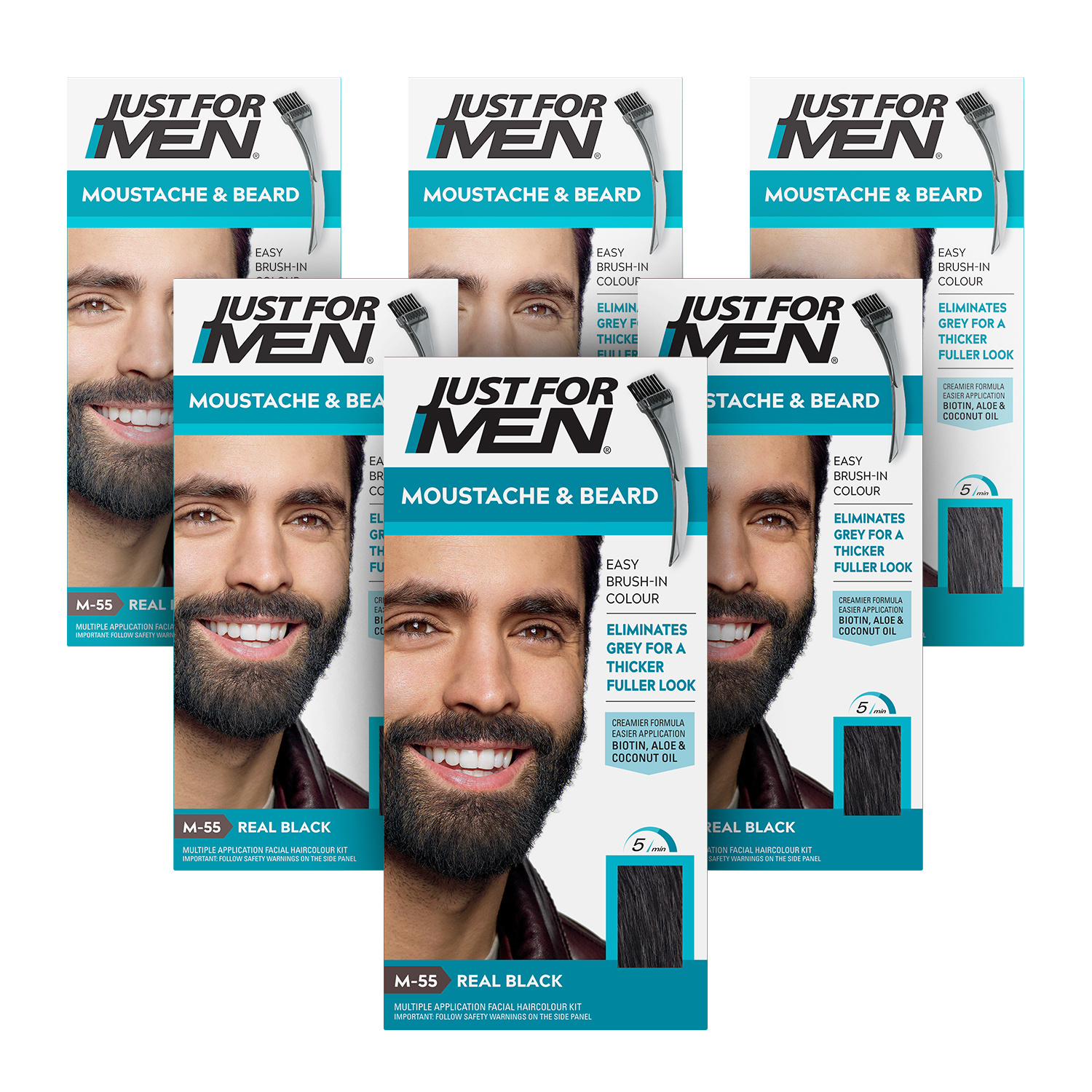 Just For Men Brush In Facial Hair Colour Real