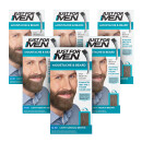 Just For Men Moustache & Beard Light-Medium Brown Hair Dye M-30 6 Pack
