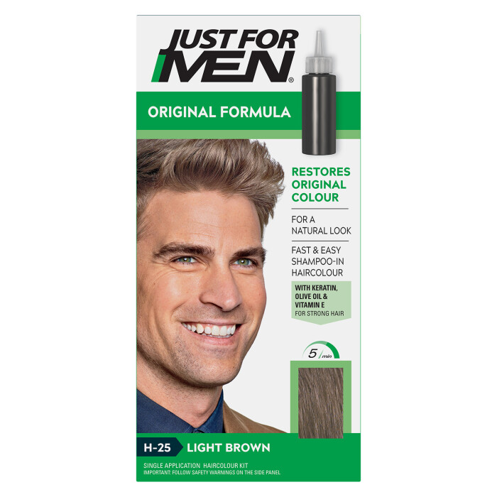 Image of Just For Men Original Formula Light Brown Hair Dye H-25