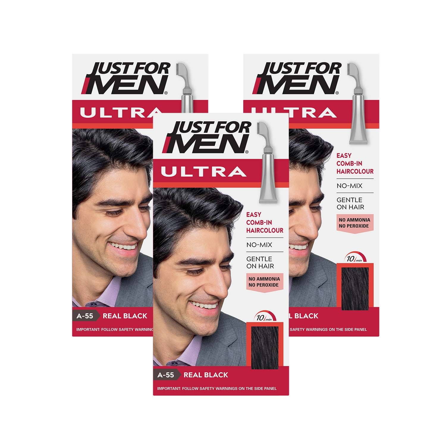 Just for Men Autostop Hair Colour 55 Real Bla