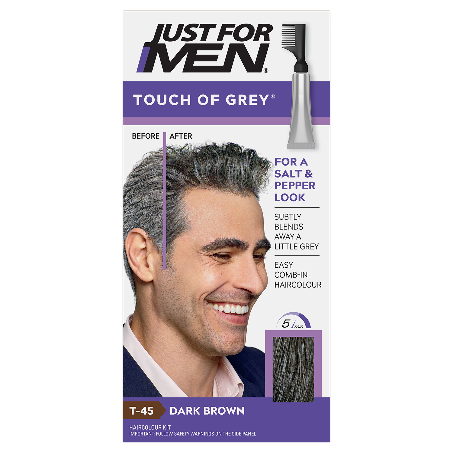 Just For Men Touch Of Grey Hair Dye Dark Brown T 45