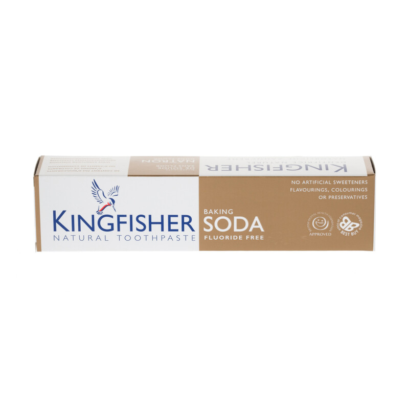 Kingfisher Natural Toothpaste Baking Soda Fluoride Free