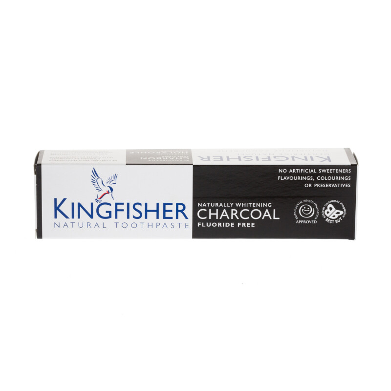 Kingfisher Natural Toothpaste Charcoal Fluoride Free