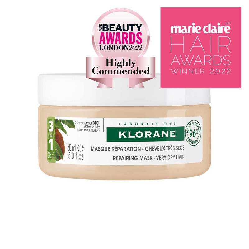Klorane 3-In-1 Mask with Organic Cupuacu Butter for Very Dry, Damaged Hair