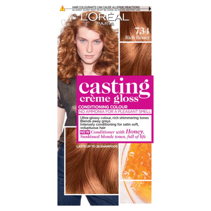 L'Oreal Paris Casting Creme Gloss 734 Rich Honey Hair Dye