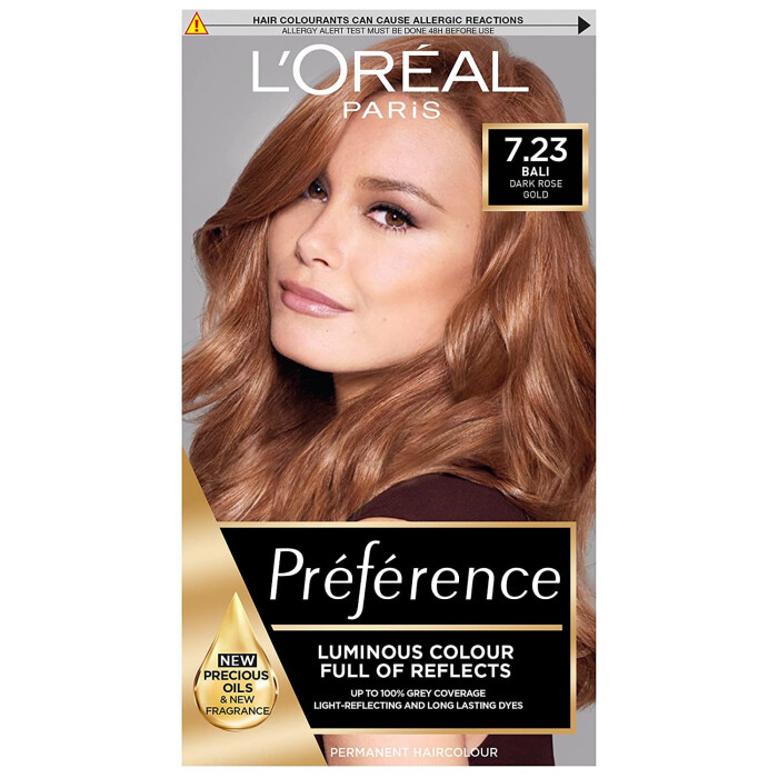 Image of L'Oreal Paris Preference Infinia 7.23 Rich Rose Gold Hair Dye