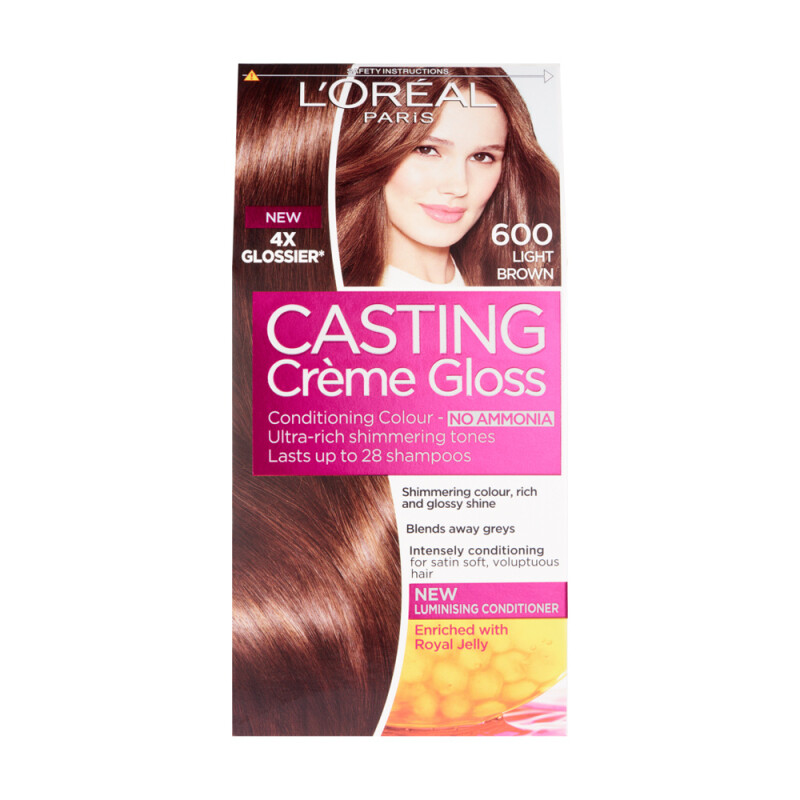 L'Oreal Casting Creme Gloss 600 Light Brown Semi Permanent Hair Dye