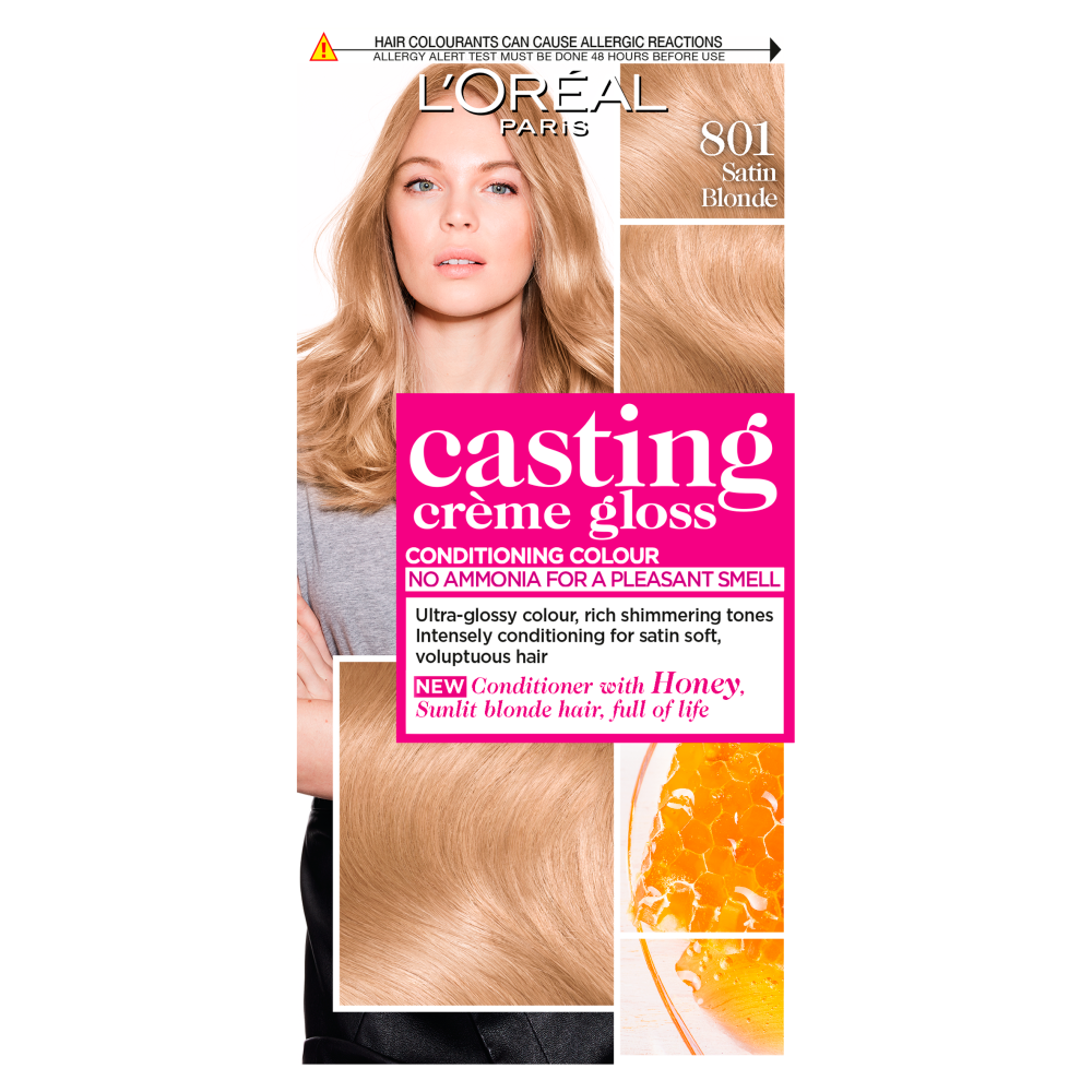 L'Oreal Paris Casting Creme Gloss 801 Satin Blonde Hair Dye