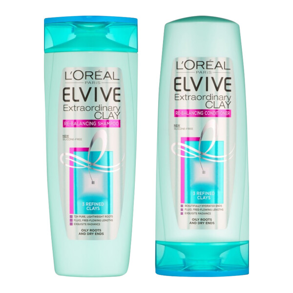 LOreal Paris Elvive Extraordinary Clay Re-Balancing Shampoo & Conditioner Duo