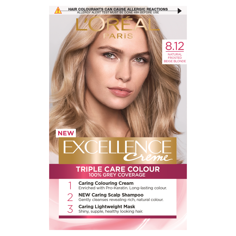 L'oreal Paris Excellence Creme 8.3 Natural Golden Blonde Hair Dye ...