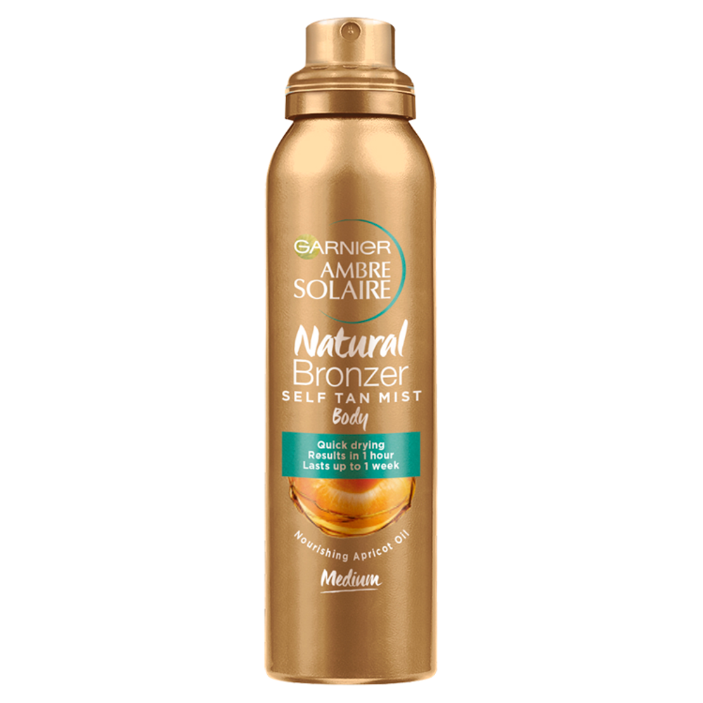 Garnier Ambre Solaire Natural Bronzer Self Tan Mist for Body Medium