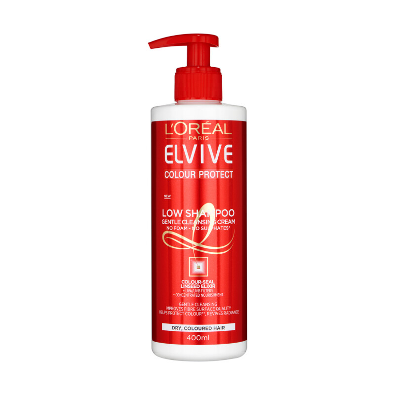 L'Oreal Paris Elvive Colour Protect Low Shampoo 400ml | Chemist Direct