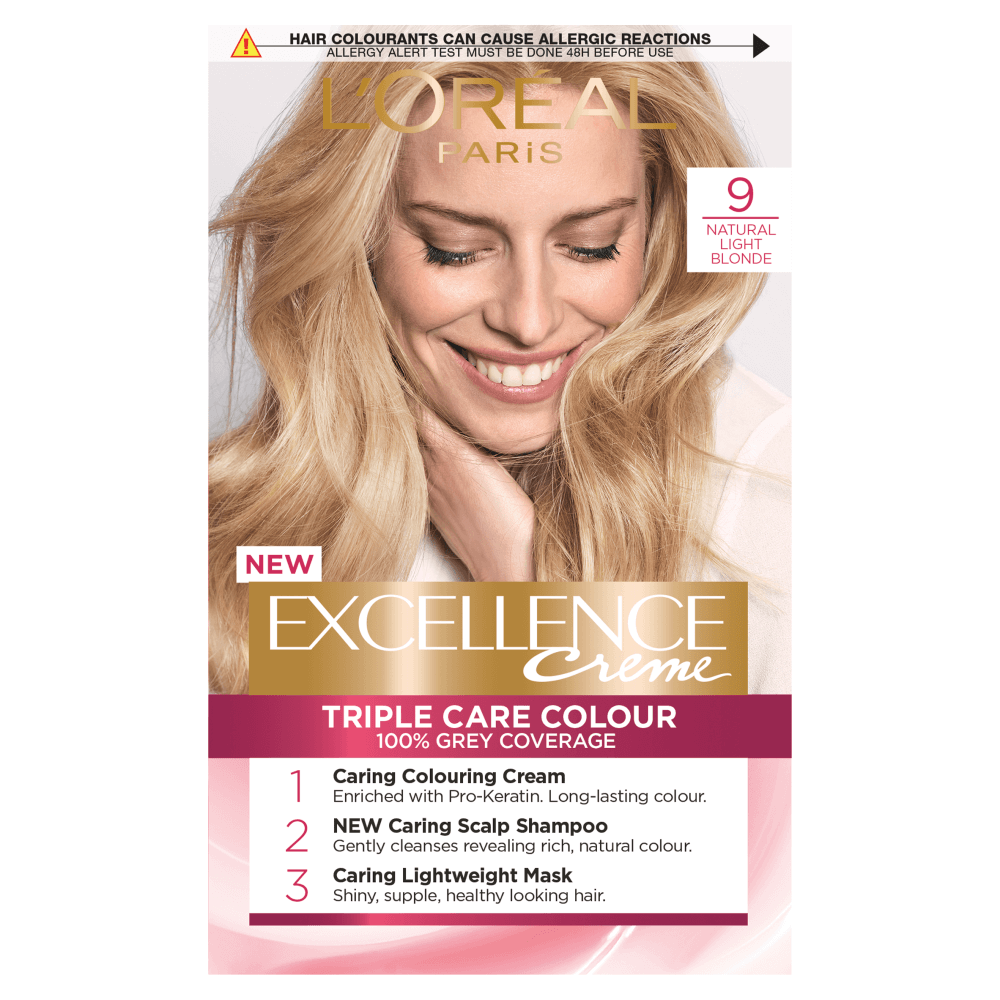 L'Oreal Paris Excellence Creme 9 Natural Light Blonde Hair Dye