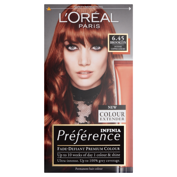 LOreal Paris Preference Infinia 6.45 Brooklyn Intense Copper Auburn Hair Dye