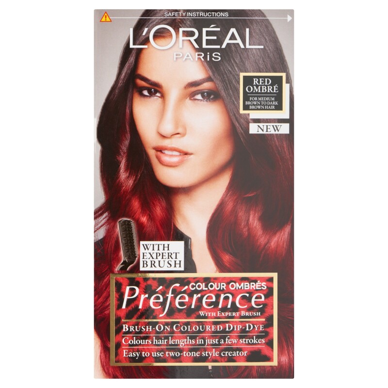 LOreal Paris Preference Hair Colour Red Ombres