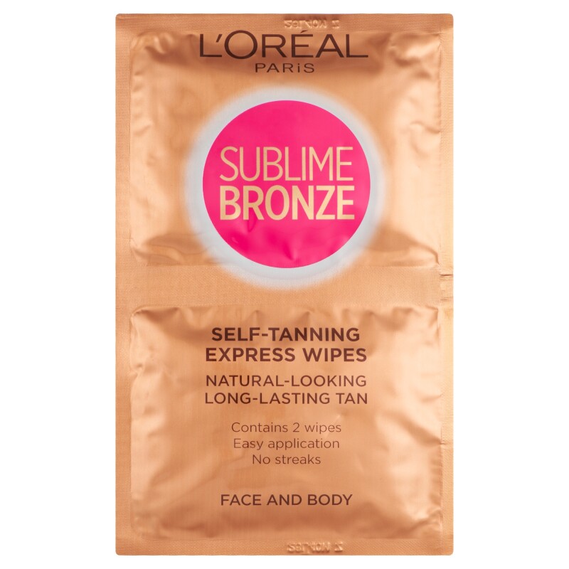 L'Oreal Paris Sublime Self-Tan Face and Body Wipes 2 x 5.6ml