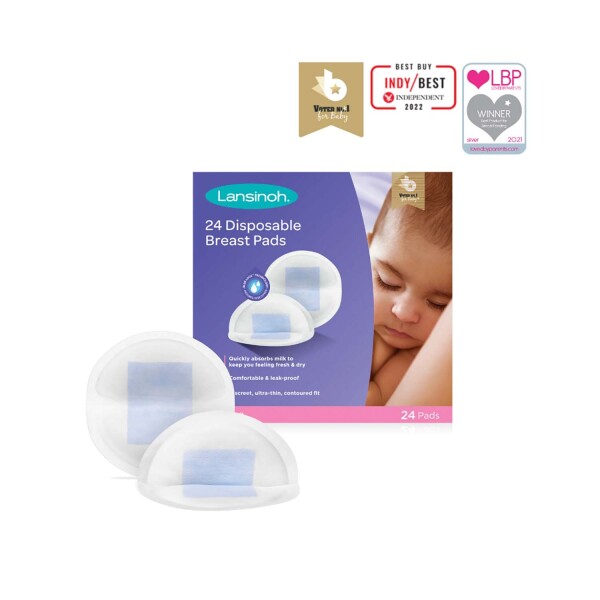 Lansinoh Breast Pads 60 Disposable Nursing *New Blue Lock Feature* - Best  price