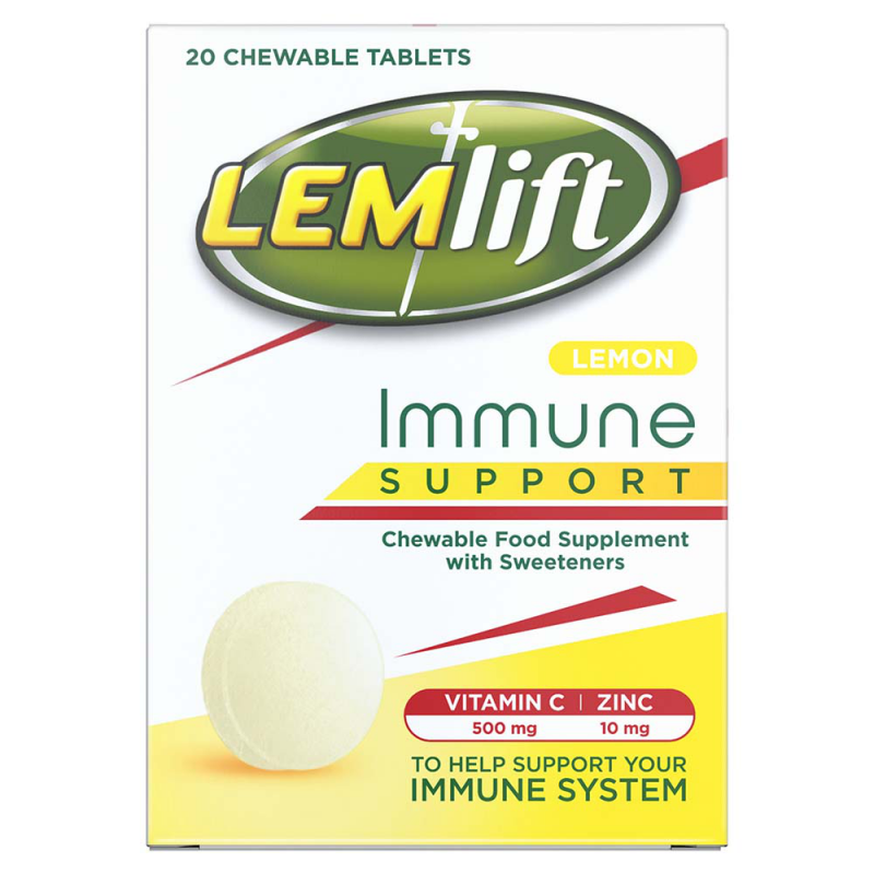 Lemlift Immune Support Chewable Tablets Lemon