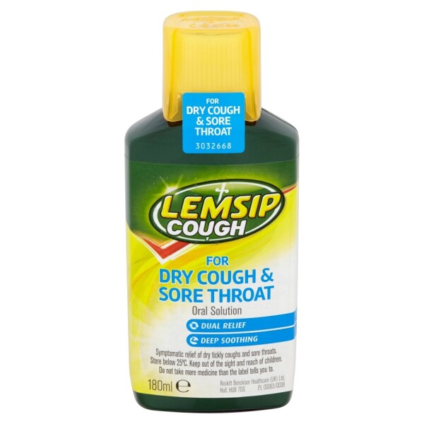 Lemsip Cough For Dry Cough & Sore Throat