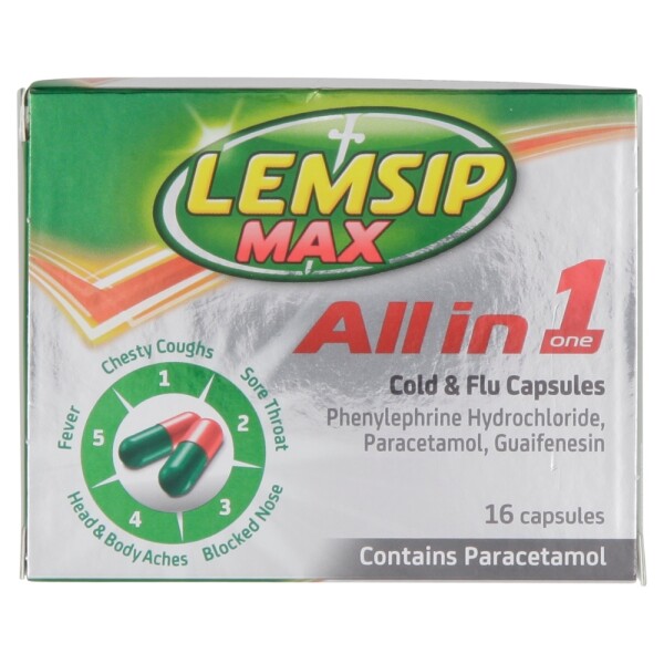 Lemsip Max All In One Cold & Flu Capsules