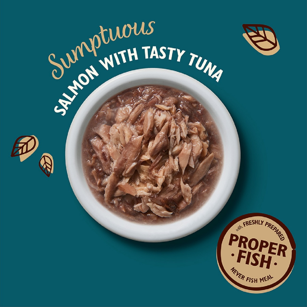 Lily's Kitchen Adult Cat Food  Shredded Fillets Tuna & Salmon in Broth 70g x 24