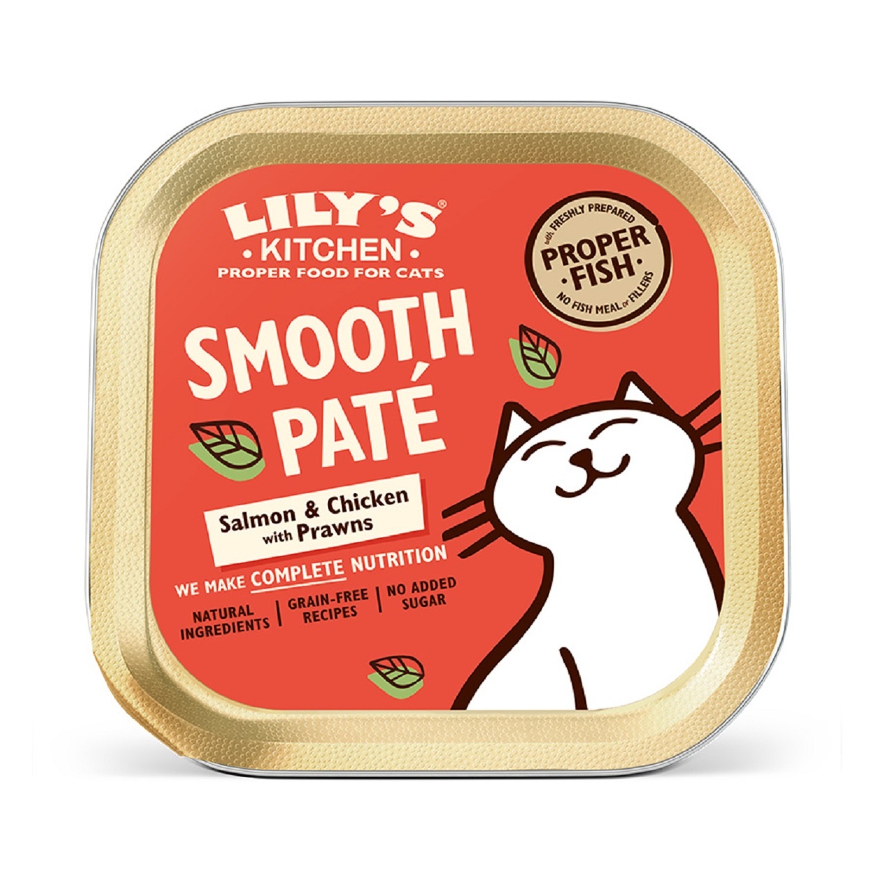Lily's Kitchen Adult Cat Food Smooth Salmon & Chicken Pate 85g x 19