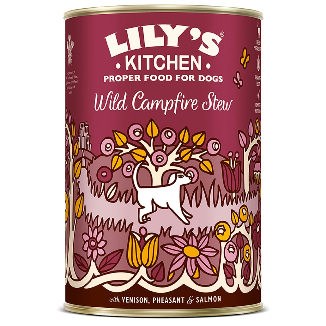 Lily's Kitchen Adult Dog Food Wet Dog Food Tin Wild Campfire Stew 400g x 6