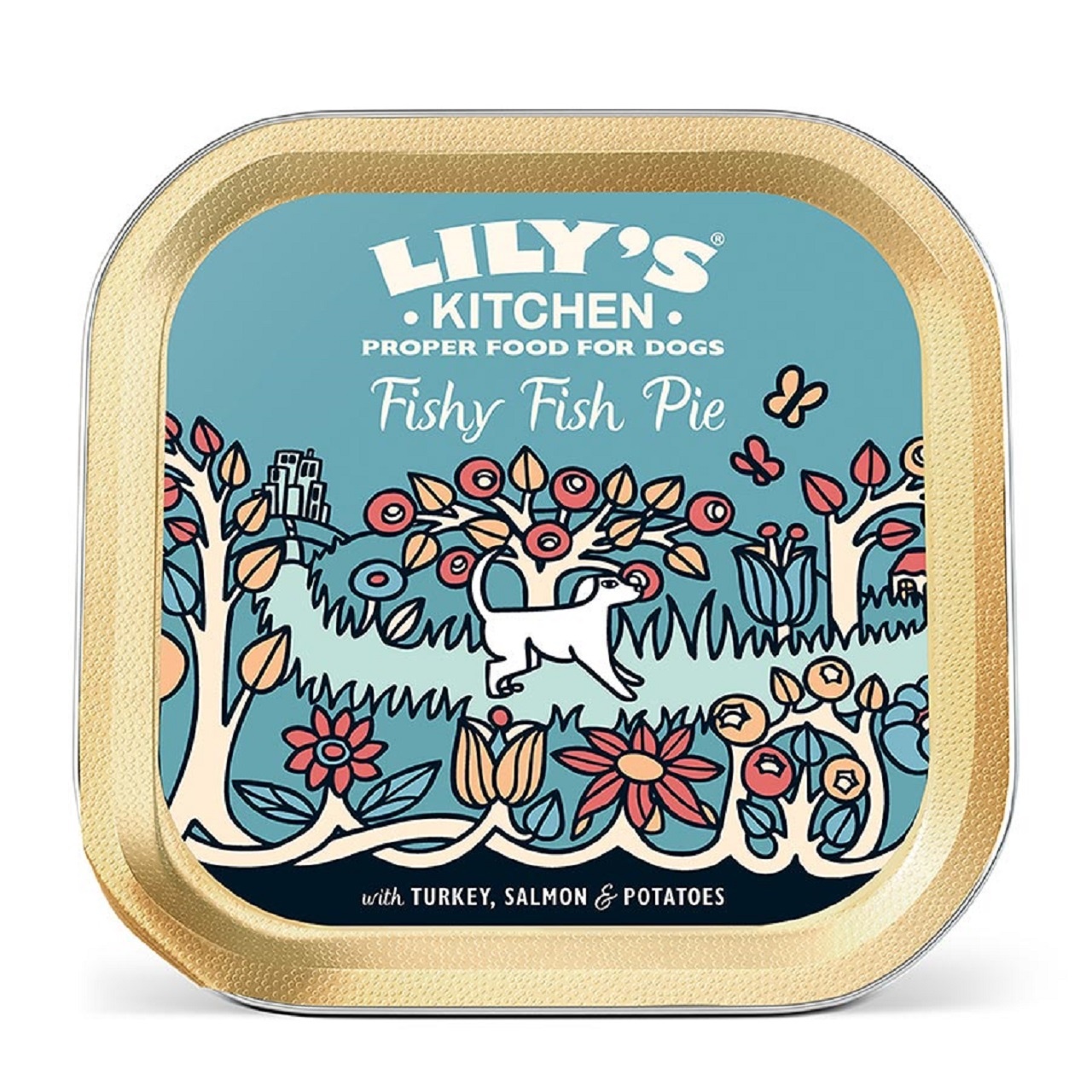 Lily's Kitchen Adult Wet Dog Food  Tray Fishy Fish Pie 150g x 10