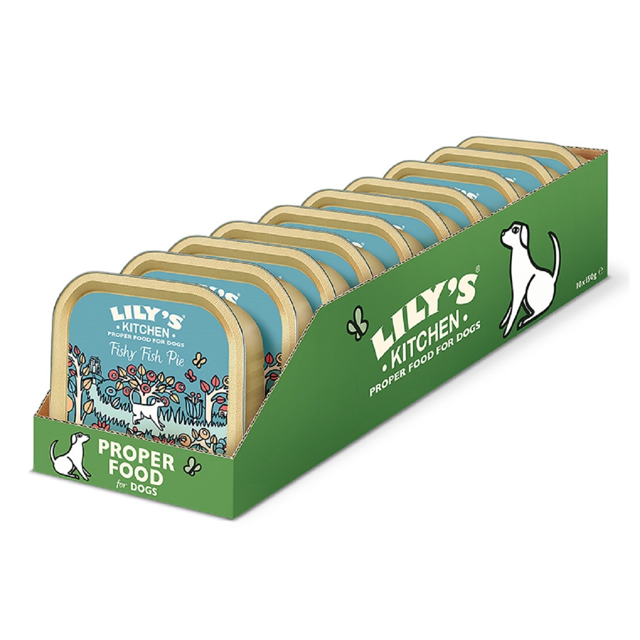 Lily's Kitchen Adult Wet Dog Food  Tray Fishy Fish Pie 150g x 10