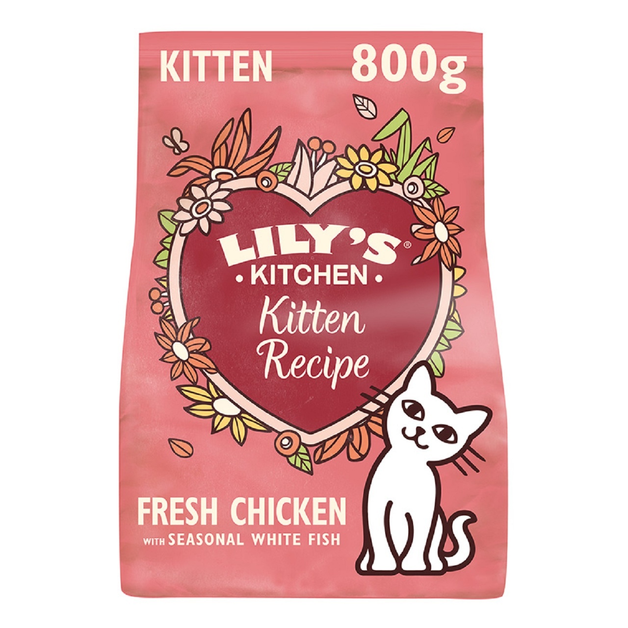 Lily's Kitchen Kitten Chicken & White Fish Dry Kitten Food 800g