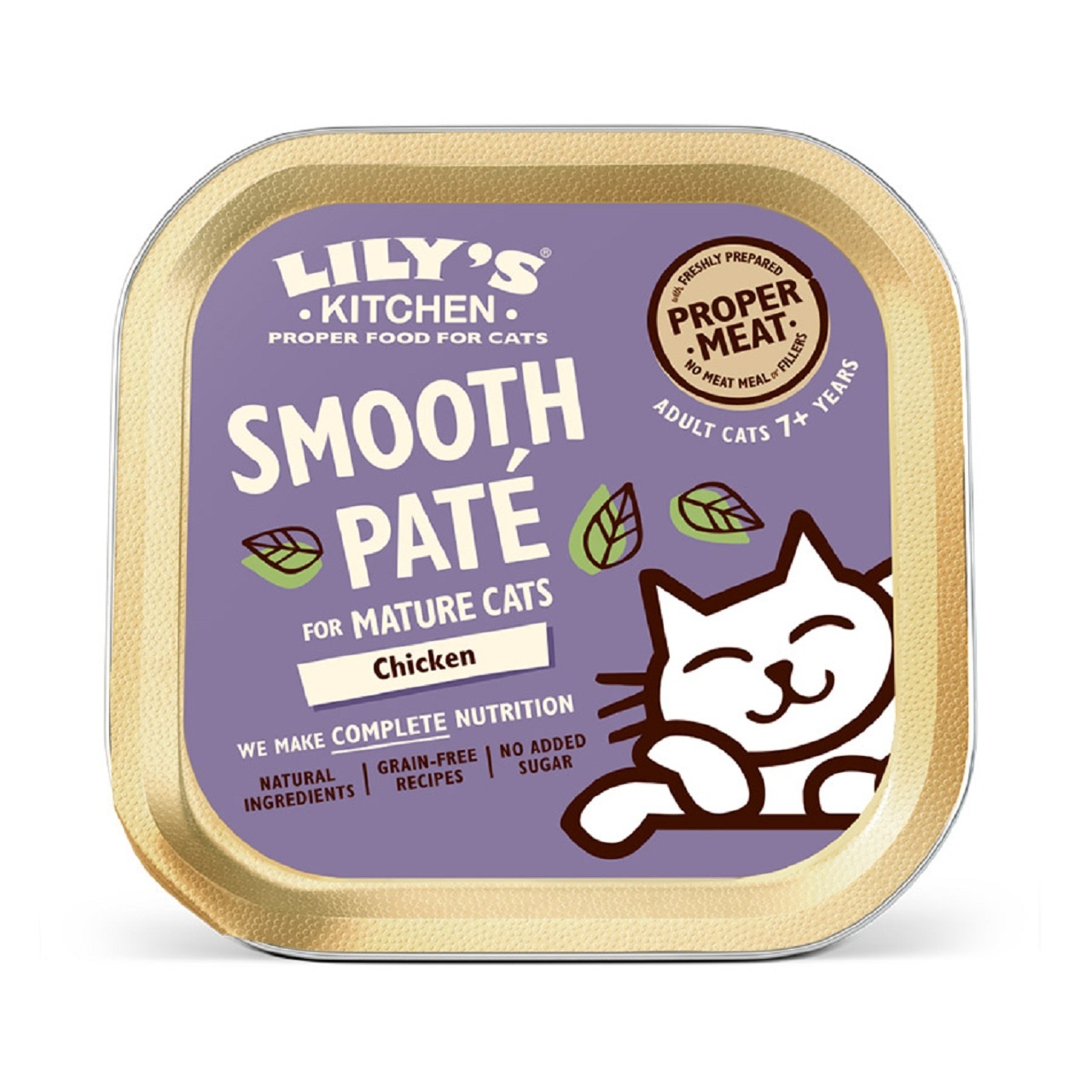 Lily's Kitchen MatureCat Food Smooth Chicken Pate , 85g x 19