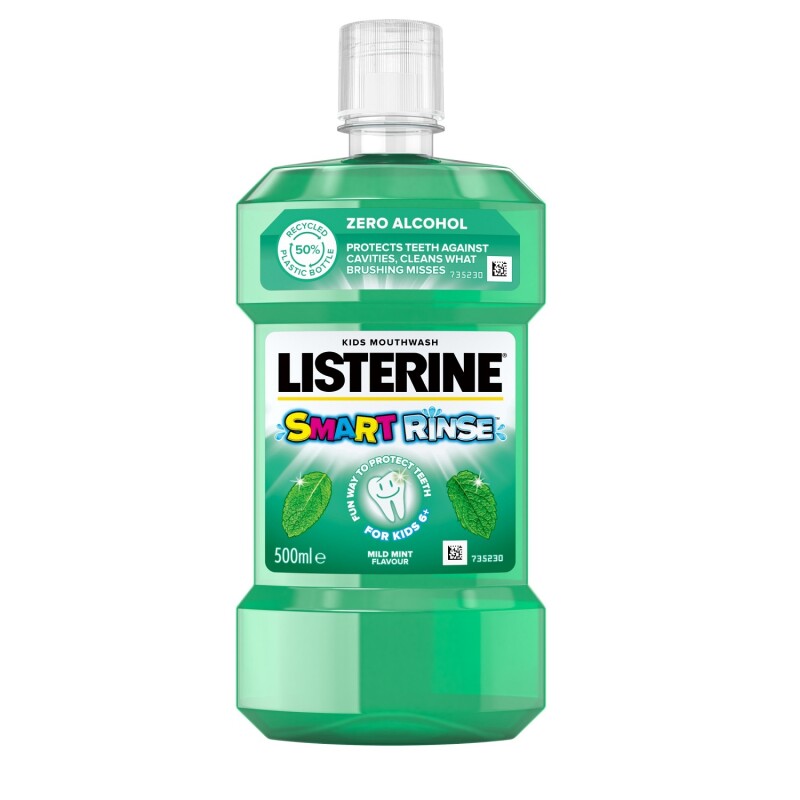 Listerine Smart Rinse Alcohol & Sugar Free Mouthwash For Children