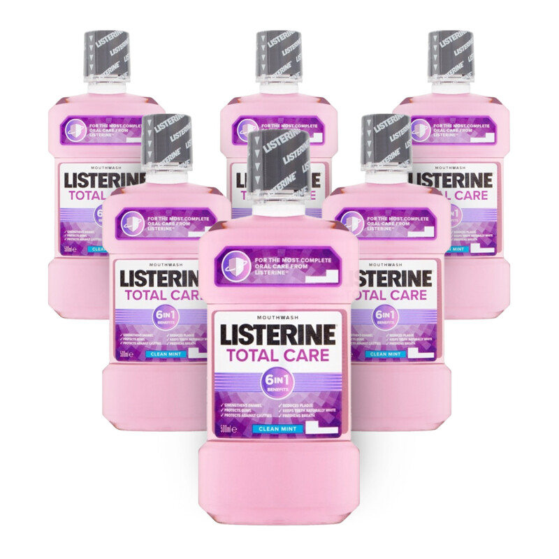 Listerine Total Care Mouthwash Clean Mint  - 6 Pack