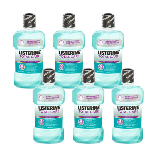 Listerine Total Care Sensitive Mouthwash Clean Mint 6 Pack